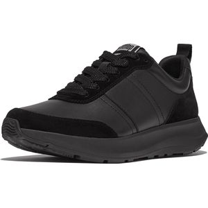 FitFlop F-Mode Flow Sneaker - Leather ZWART