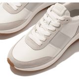 FitFlop - F-Mode Flow Sneaker - Urban White/Arctic Grey - Suède / Leer