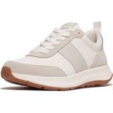 FitFlop - F-Mode Flow Sneaker - Urban White/Arctic Grey - Suède / Leer