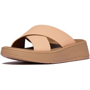 FitFlop - F-Mode - Slippers - Sandy Beige - Leer
