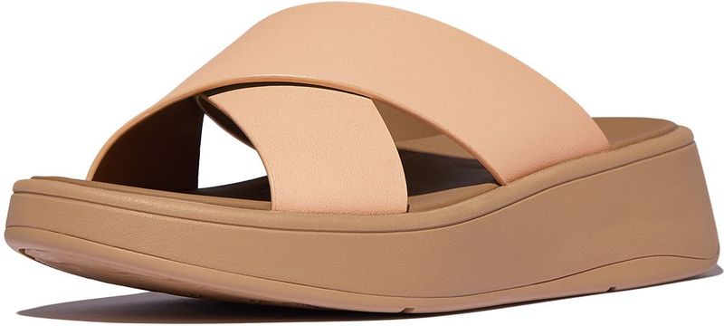 FitFlop - F-Mode - Slippers - Sandy Beige - Leer