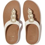 FitFlop - Fino Crystal-Chain Sandalen - Zwart - Leer
