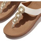 FitFlop - Fino Crystal-Chain Sandalen - Zwart - Leer