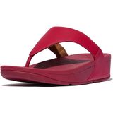 FitFlop Lulu Toepost - Zwart - Korenleer Sandalen