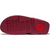 FitFlop Lulu Toepost - Zwart - Korenleer Sandalen