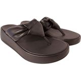 FitFlop - F-Mode Knot - Slippers - Zwart - Soft-Leather, Microwobbleboard Tussenzool