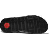 Fitflop - F-mode - Sandalen - Zwart - Luxe Leer, Microwobbleboard™-Middenzool
