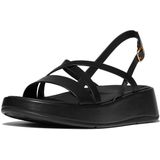 Fitflop - F-mode - Sandalen - Zwart - Luxe Leer, Microwobbleboard™-Middenzool