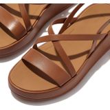 Fitflop - F-mode - Sandalen - Zwart - Luxe Leer, Microwobbleboard™-Middenzool