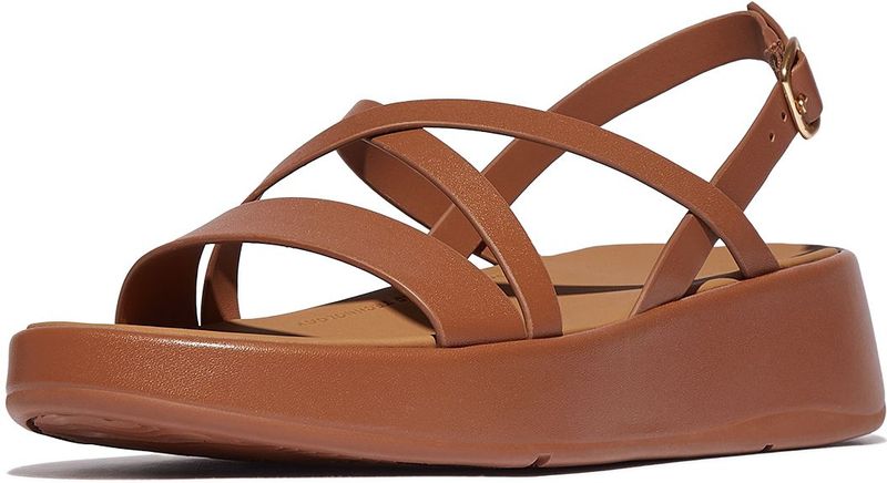 Fitflop - F-mode - Sandalen - Zwart - Luxe Leer, Microwobbleboard™-Middenzool