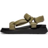 FitFlop - Gen-FF Soft-Leather Back-Strap Sandals - Camo-Green - Leer