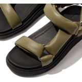 FitFlop - Gen-FF Soft-Leather Back-Strap Sandals - Camo-Green - Leer