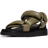 FitFlop - Gen-FF Soft-Leather Back-Strap Sandals - Camo-Green - Leer