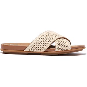 FitFlop FitFlop Gracie Woven Cross Slides BRUIN - Maat 37
