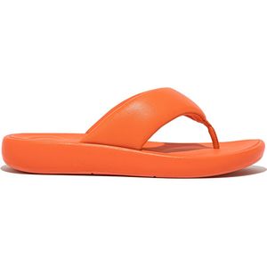 FitFlop Women iQushion D-Luxe Padded Leather Toe-Post Sandals Satsuma-Schoenmaat 41