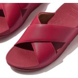 FitFlop - Lulu Cross - Slide Sandalen - Rood - Microwobbleboard-zool Technologie