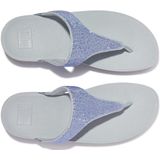 FitFlop - Women Lulu Toepost - Gezondheidsslippers - Quiet Blue - Bovenwerk met Kristallen
