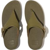 FitFlop - Women Lulu - Gezondheidsslipper - Camo-Groen - Leren Bovenwerk, Waterbestendig, Antislip Rubberen Buitenzoal