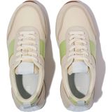 FitFlop - F-Mode Flow - Sneaker - Lime - Nylon & Suède Mix, Microwobbleboard-tussenzool
