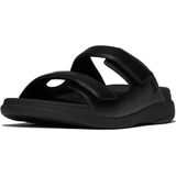 FitFlop - F-Mode Go - Slipper - Zwart - Imitatieleer, Microwobbleboard Demping