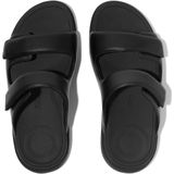 FitFlop - F-Mode Go - Slipper - Zwart - Imitatieleer, Microwobbleboard Demping