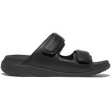FitFlop - F-Mode Go - Slipper - Zwart - Imitatieleer, Microwobbleboard Demping