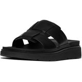 FitFlop - Gen-FF - Badslippers - Zwart - Leren Bovenwerk, Microwobbleboard Tussenzool