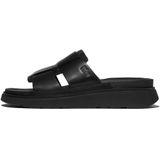 FitFlop - Gen-FF - Badslippers - Zwart - Leren Bovenwerk, Microwobbleboard Tussenzool