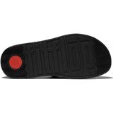 FitFlop - Gen-FF - Badslippers - Zwart - Leren Bovenwerk, Microwobbleboard Tussenzool
