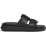 FitFlop - Gen-FF - Badslippers - Zwart - Leren Bovenwerk, Microwobbleboard Tussenzool