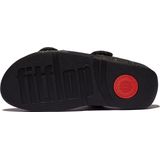 FitFlop - Lulu Adjustable Shimmerlux - Badslippers - Pewter - Microwobbleboard Tussenzool