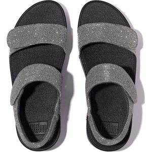 FitFlop - TM Lulu Shimmer Sandalen - Grijs - Imitatieleer - Sleehak