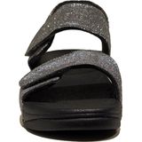 FitFlop - Lulu Adjustable Shimmerlux - Gezondheidsslippers - Pewter - Microwobbleboard Tussenzool