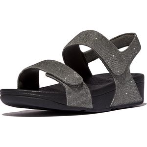 Fitflop Lulu Adjustable Shimmerlux B-st Sandalen Zwart Vrouw