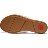 FitFlop - Gracie Soft-Twist Leather Slides - Slippers - Paris Beige - Anatomisch Voetbed