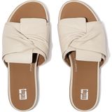 FitFlop - Gracie Soft-Twist Leather Slides - Slippers - Paris Beige - Anatomisch Voetbed