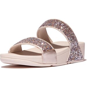 FitFlop Lulu Multi-Tonal Glitter Slides Vrouwen - Nude Rose Mix