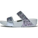 FitFlop - Lulu Multi-Tonal Glitter Slides - Quiet Blue - Synthetisch