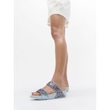 FitFlop - Lulu Multi-Tonal Glitter Slides - Quiet Blue - Synthetisch