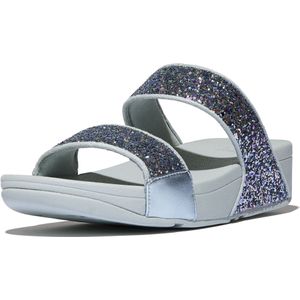 FitFlop - Lulu Multi-Tonal Glitter Slides - Quiet Blue - Synthetisch