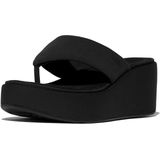 Fitflop - Wedge Toe-Post Sandalen - Zwart - 40 UK, 41 EU