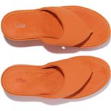 FitFlop - Platfforms Wedge Toe-Post Sandals - Satsuma - Synthetisch - Anatomisch Voetbed