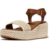 Fitflop PLATFFORMS WOVEN WEDGE Keilsandalette, Plateau Sandale, Sommerschuh in raffinierter Optik
