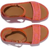 Fitflop - JG1-C24 - Leren Sleehakken - Zwart - Enkelbandje met Gesp