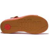 Fitflop - JG1-C24 - Leren Sleehakken - Zwart - Enkelbandje met Gesp