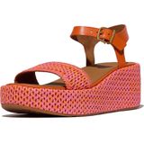 Fitflop - JG1-C24 - Leren Sleehakken - Zwart - Enkelbandje met Gesp