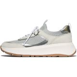 FitFlop F-Mode Suede/Knit Flatform Slip-On Laced Sneakers WIT - Maat 37