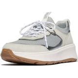 FitFlop - F-Mode Suede/Knit - Sneakers - Urban White/French Grey - Microwobbleboard Tussenzool