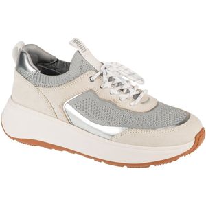 FitFlop - F-Mode Suede/Knit - Sneakers - Urban White/French Grey - Microwobbleboard Tussenzool