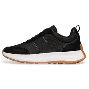FitFlop - F-Mode Flow Suede Mix Flatform Sneakers - Zwart - Sneakers